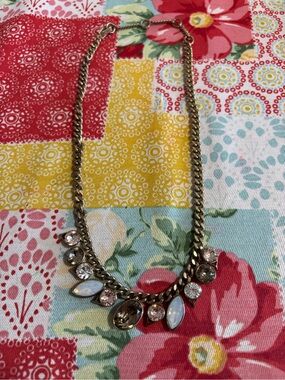Givenchy Gold-Tone Crystal & Opalescent Pendant Necklace